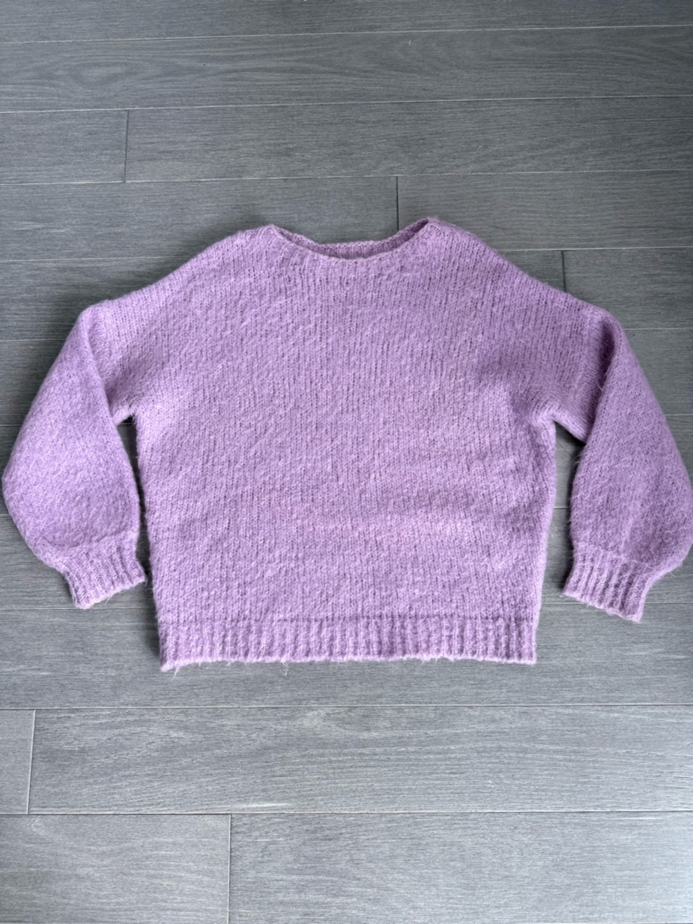 Maje Mignon Oversized Sweater 1 S Lilac Purple Cozy Knit Soft Relaxed Slouchy - Picture 15 of 16
